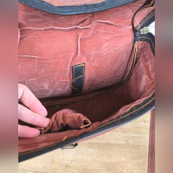 Dark Academia Leather Satchel - Picture 6 of 8